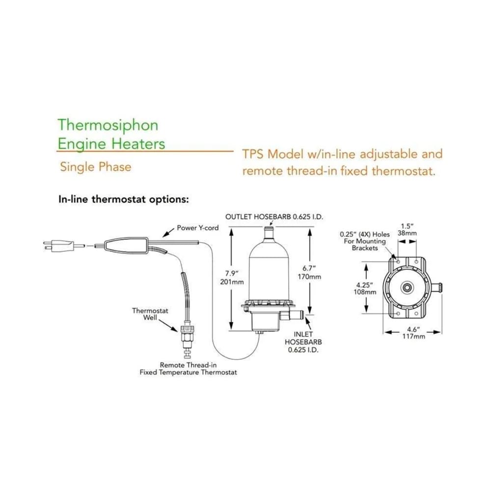 Hotstart TPS202GT12-001 Original Engine Heater