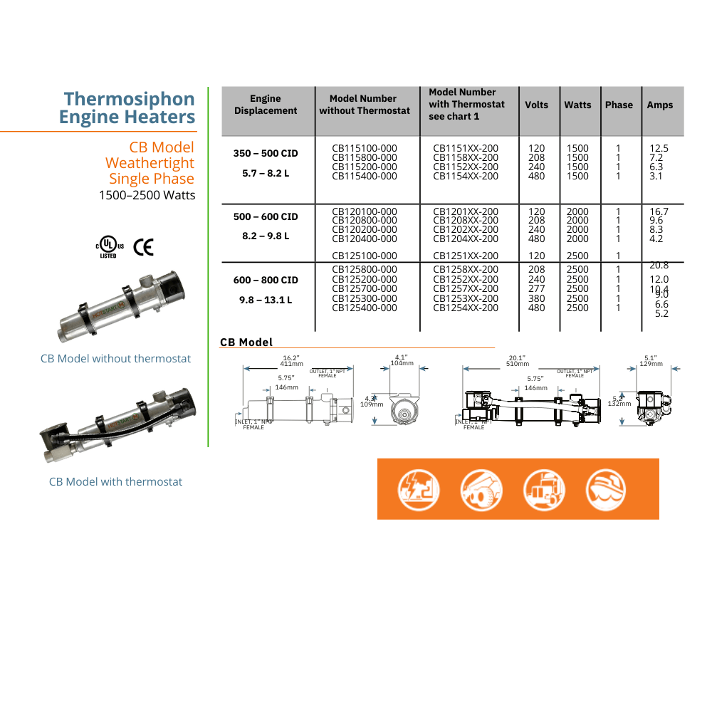 Hotstart CB115110-200 Original Engine Heater