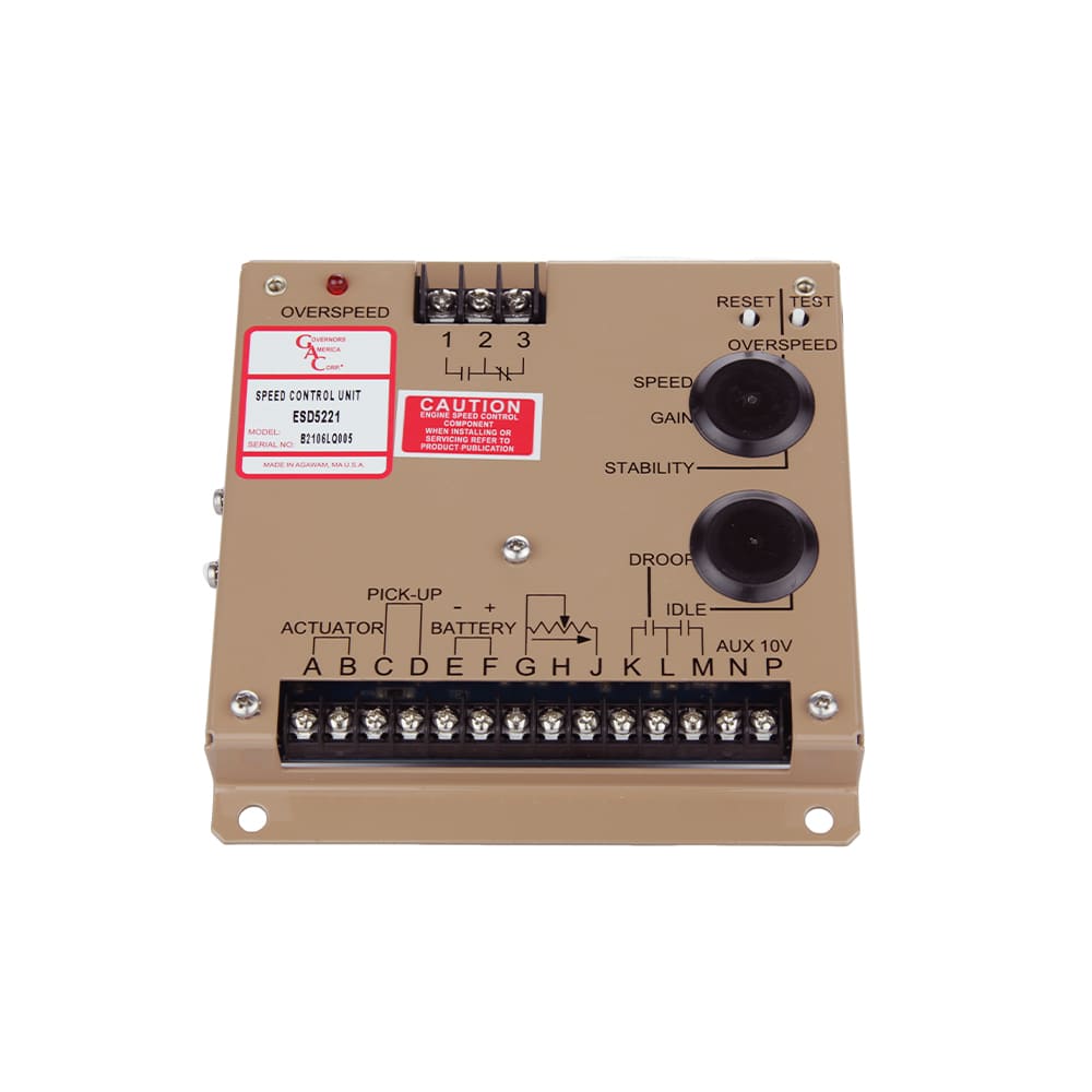 GAC ESD5221 Isochronous, Variable Speed, Droop Governing Original